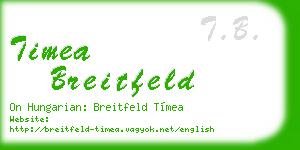 timea breitfeld business card